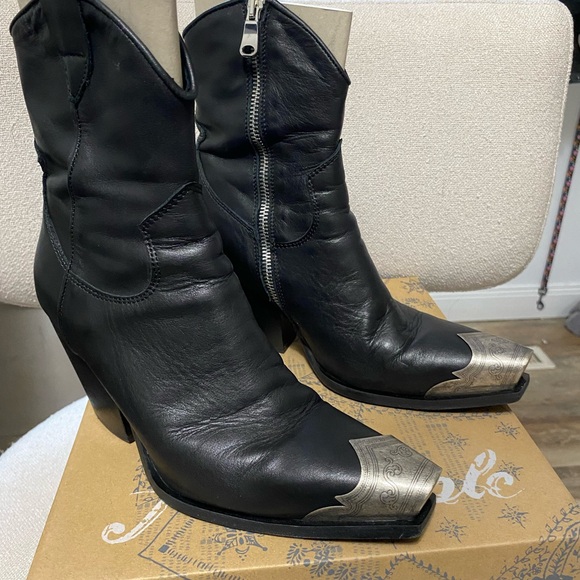 Free People Black Western Boots - Picture 2 of 8
